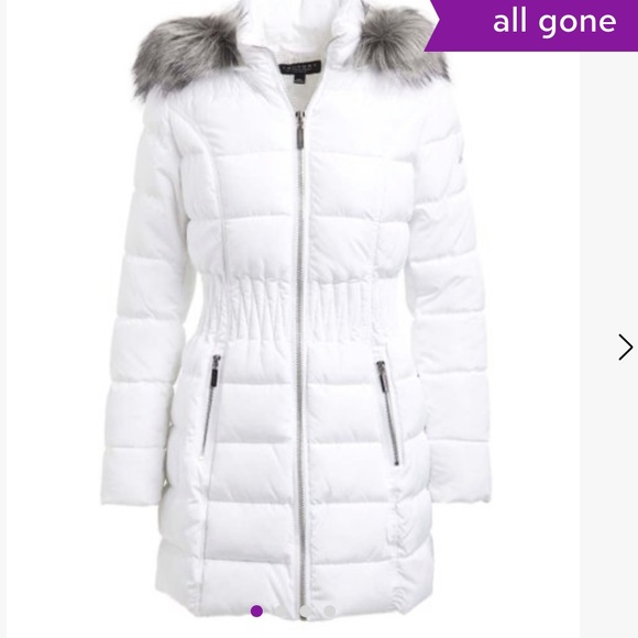 NEW LAUNDRY BY SHELLY SEGAL FAUX FUR PUFFER COAT S